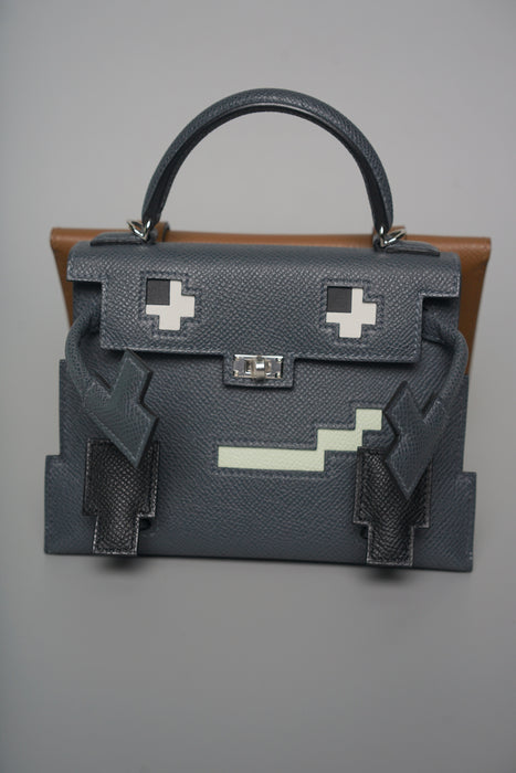 Hermes Kelly Dole Picto in Gristy Misty Phw