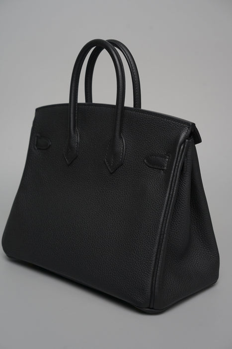 Hermes Birkin 25 in Noir Togo Ghw (Brand New)