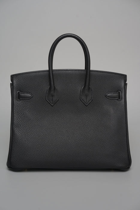 Hermes Birkin 25 in Noir Togo Ghw (Brand New)