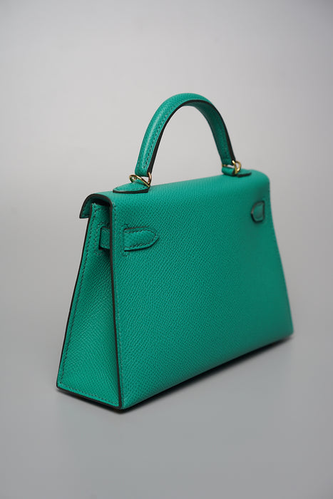 Hermes Kelly 20 in Vert Jade Ghw