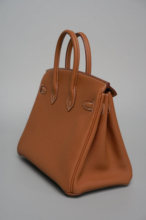 Hermes Birkin 25 in Gold Togo Ghw (Kept Unused)