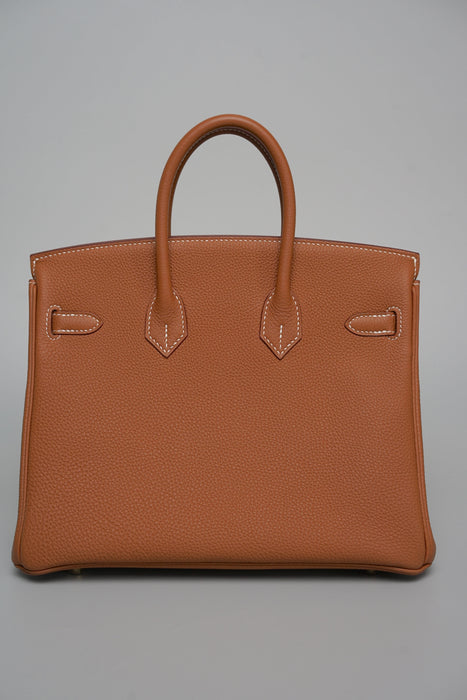 Hermes Birkin 25 in Gold Togo Ghw (Kept Unused)