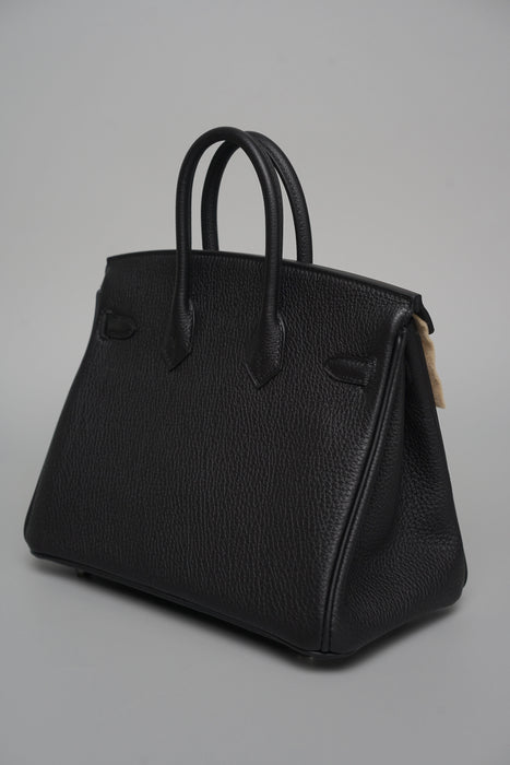 Hermes Birkin 25 in Noir Togo Phw (Brand New)