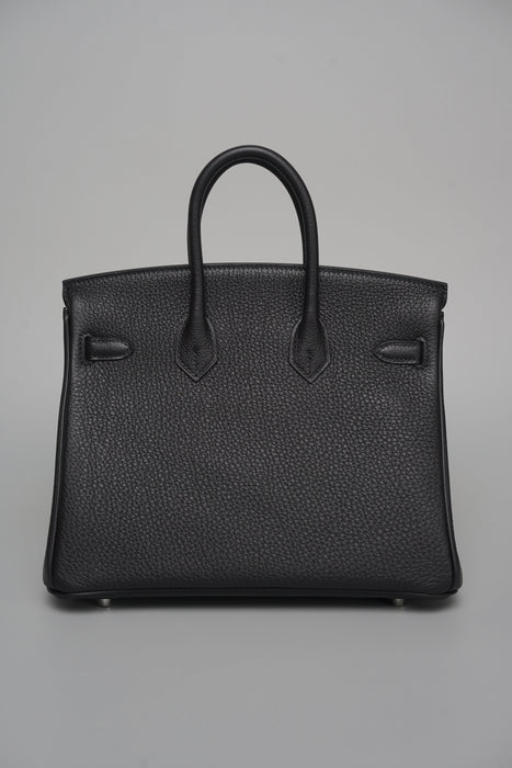 Hermes Birkin 25 in Noir Togo Phw (Brand New)