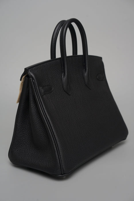Hermes Birkin 25 in Noir Togo Phw (Brand New)