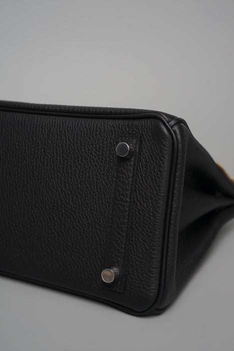Hermes Birkin 25 in Noir Togo Phw (Brand New)