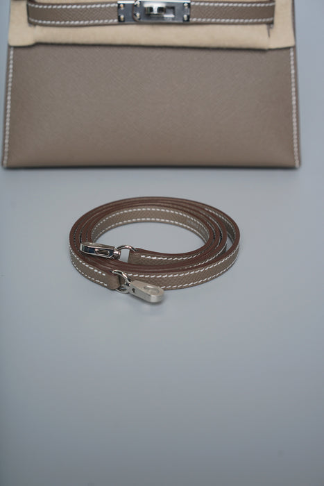 Hermes Kelly 20 in Etoupe Epsom Phw (Brand New)