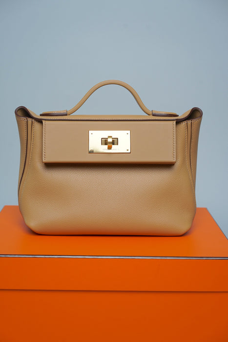 Hermes 2424-21 in Biscuit Ghw (Brand New)