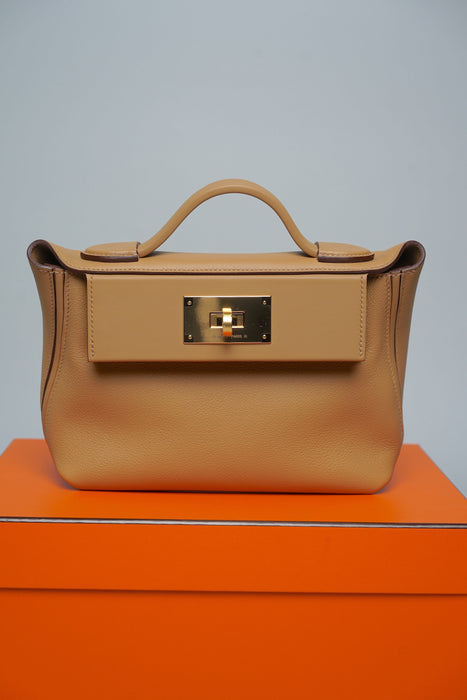 Hermes 2424-21 in Biscuit Ghw (Brand New)