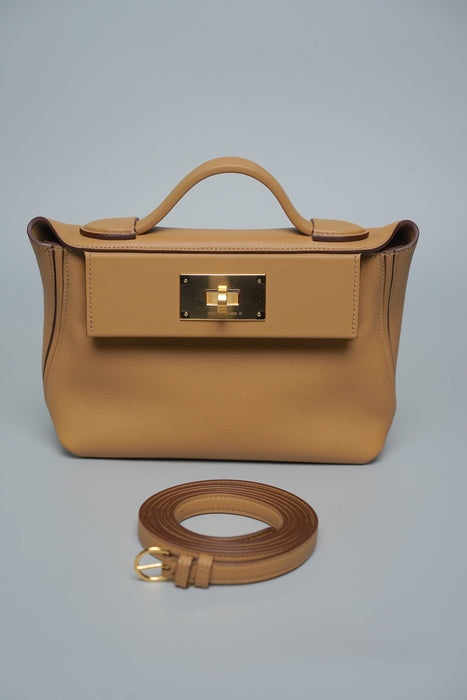 Hermes 2424-21 in Biscuit Ghw (Brand New)