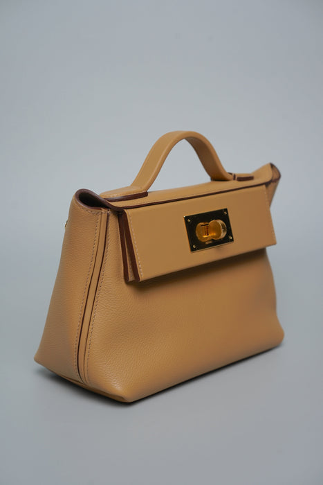 Hermes 2424-21 in Biscuit Ghw (Brand New)
