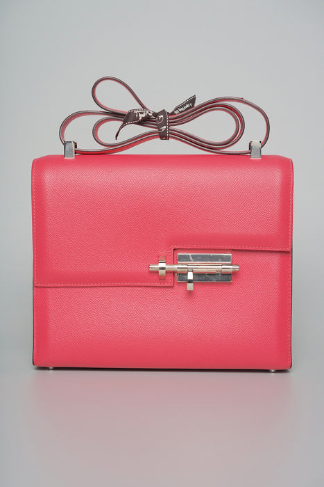 Hermes Verrou 21 in Rose Azalea Epsom Phw