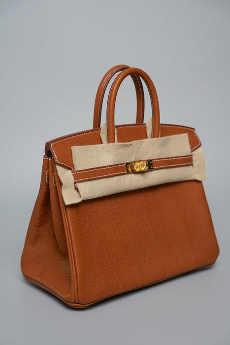 Hermes Birkin 25 in Fauve Barenia Faubourg Ghw (Brand New)