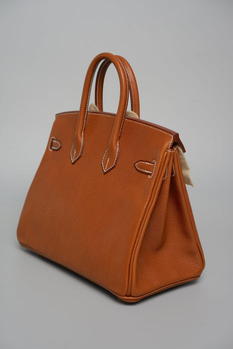 Hermes Birkin 25 in Fauve Barenia Faubourg Ghw (Brand New)