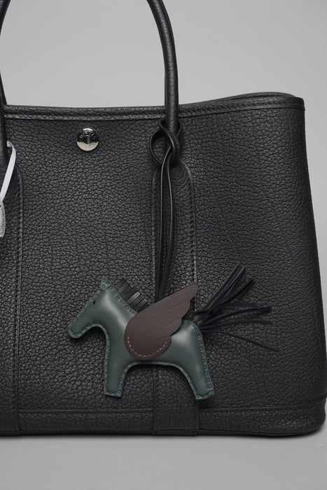 Hermes Pegase Charm PM in Vert Mangrove/Noir (Brand New)