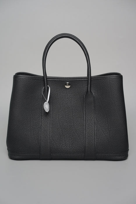 Hermes Garden Party 30 in Noir Phw (Brand New)
