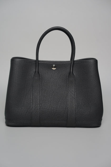 Hermes Garden Party 30 in Noir Phw (Brand New)