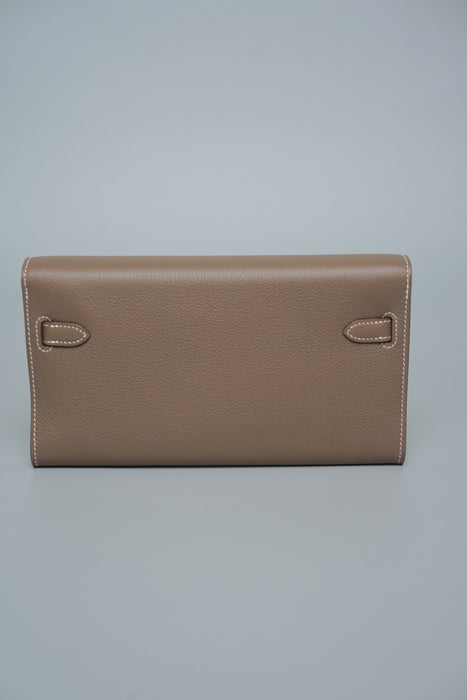 Hermes Kelly To Go in Etoupe Evercolor Ghw