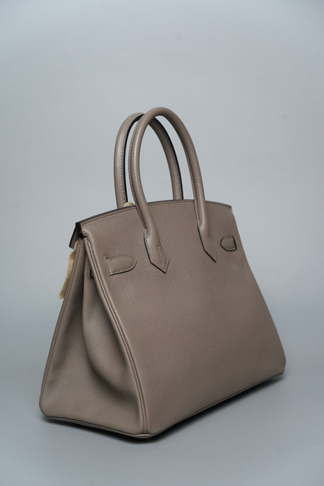Hermes Birkin 30 Retourne in Gris Asphalt Epsom Ghw