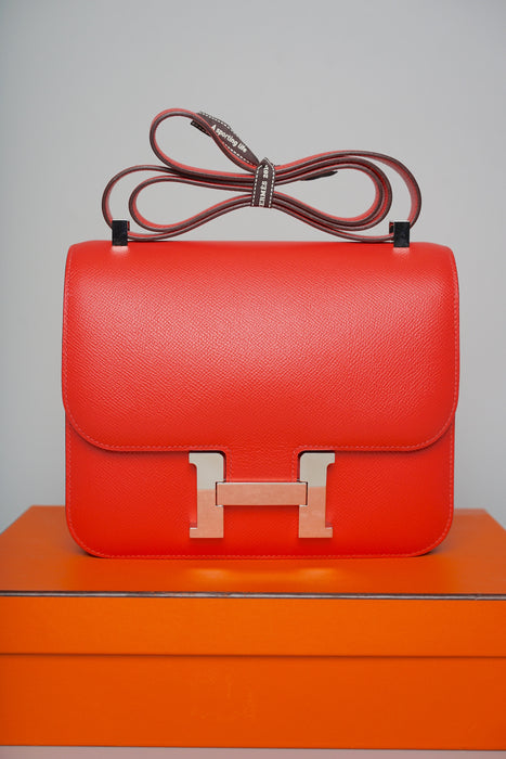 Hermes Constance 24 in Rose Jaipur Epsom Phw