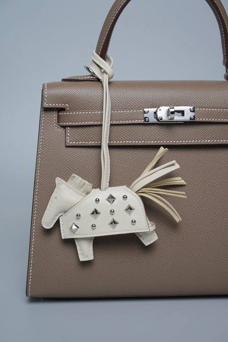 Hermes Rodeo Robeo Rock PM Charm in Craie Phw (Brand New)