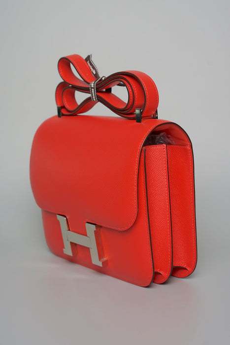 Hermes Constance 24 in Rose Jaipur Epsom Phw