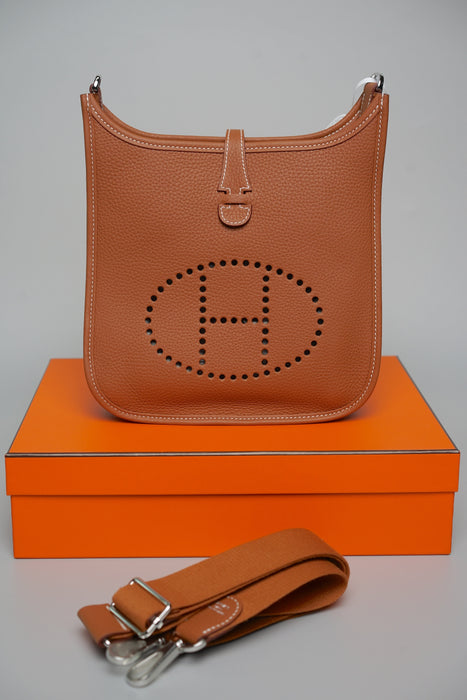 Hermes Evelyne 23 in Gold Phw (Brand New)