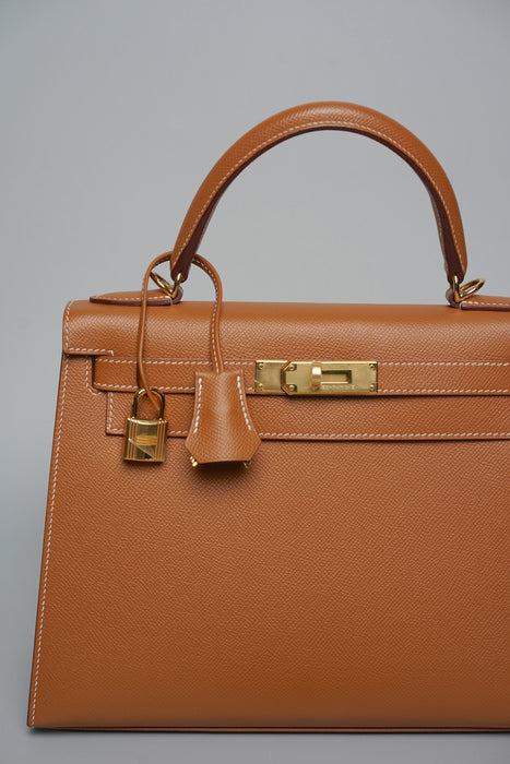 Hermes Kelly II 28 Sellier in Gold Ghw (Brand New)