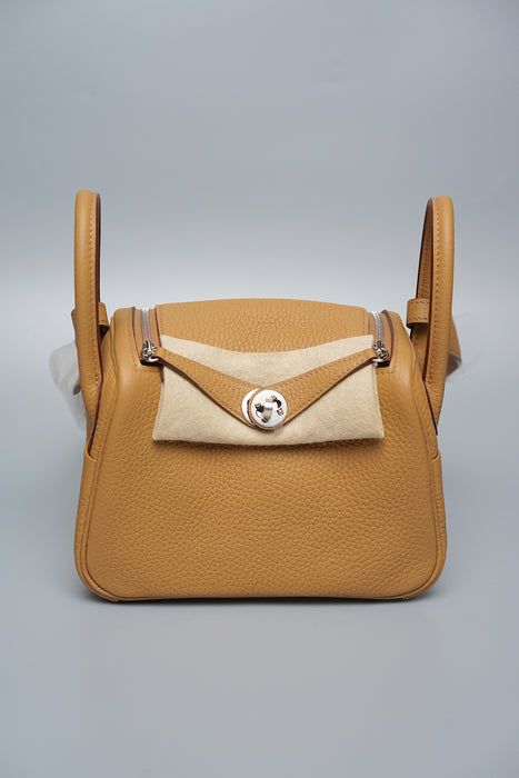 Hermes Mini Lindy in Biscuit Phw (Brand New)