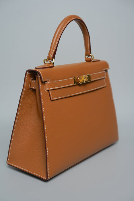 Hermes Kelly II 28 Sellier in Gold Ghw (Brand New)