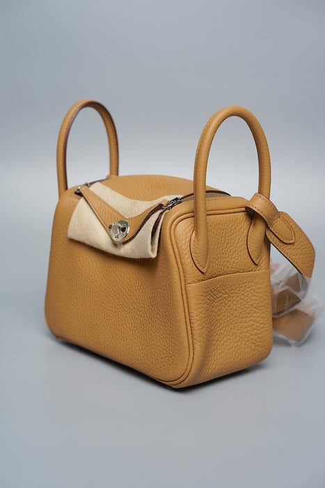 Hermes Mini Lindy in Biscuit Phw (Brand New)