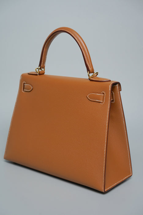 Hermes Kelly II 28 Sellier in Gold Ghw (Brand New)