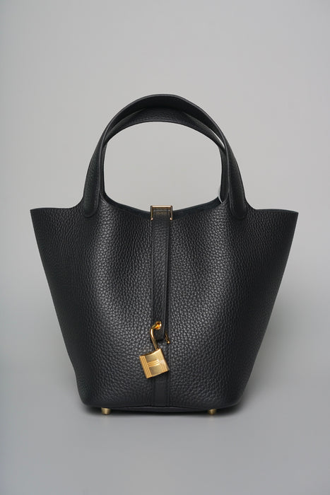 Hermes Picotin 18 in Black Ghw (Brand New)