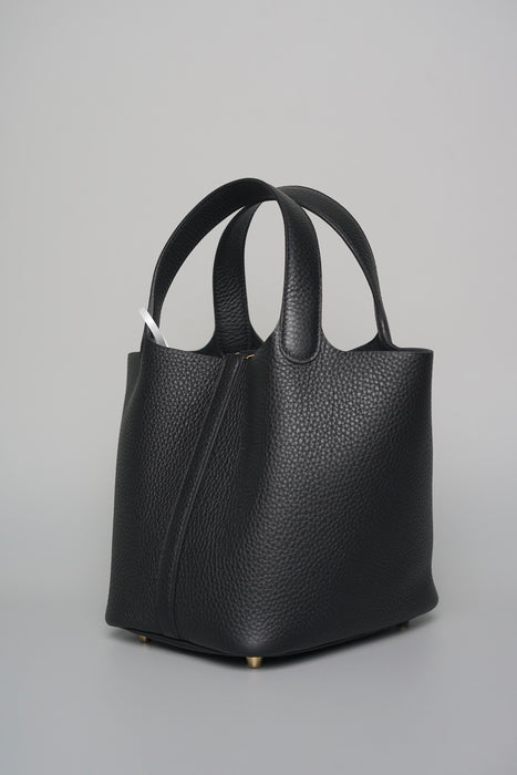 Hermes Picotin 18 in Black Ghw (Brand New)