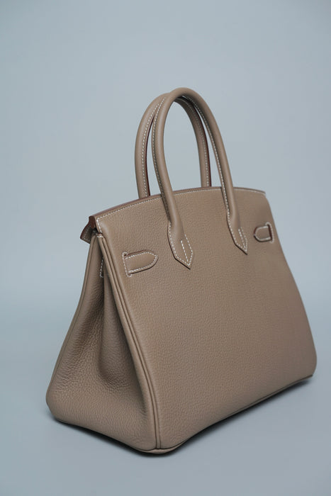 Hermes Birkin 30 in Etoupe Togo Ghw (Brand New)