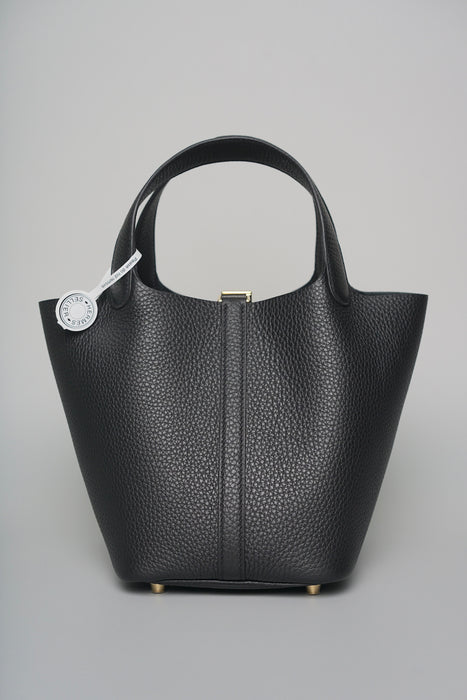 Hermes Picotin 18 in Black Ghw (Brand New)