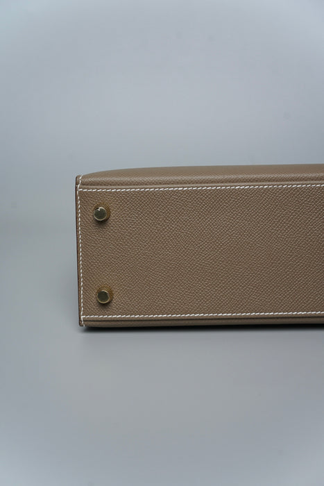 Hermes Kelly 25 Sellier in Etoupe Ghw (Brand New)