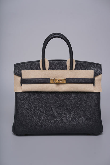 Hermes Birkin 25 in Noir Ghw (Brand New)