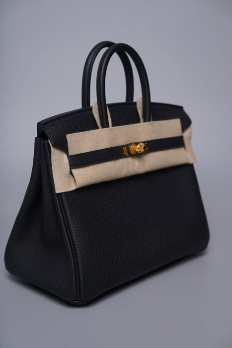 Hermes Birkin 25 in Noir Togo Ghw (Brand New)