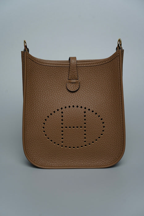Hermes Mini Evelyne in Alezan Ghw (Brand New)
