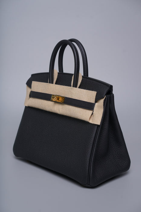 Hermes Birkin 25 in Noir Ghw (Brand New)