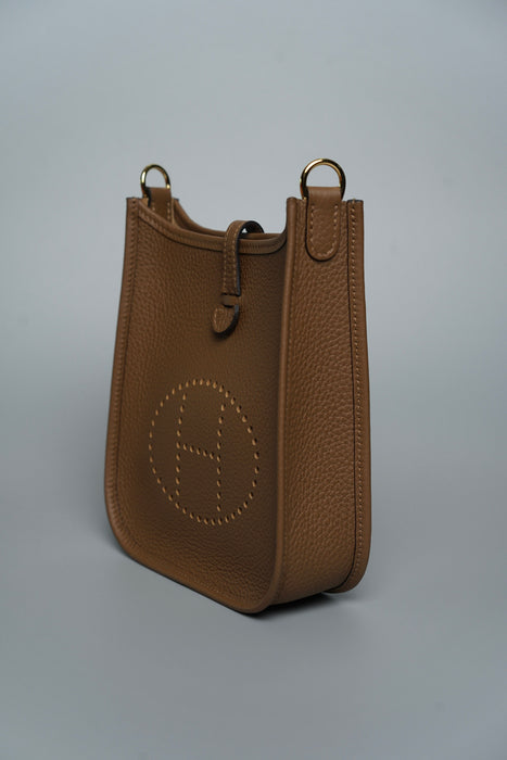 Hermes Mini Evelyne in Alezan Ghw (Brand New)