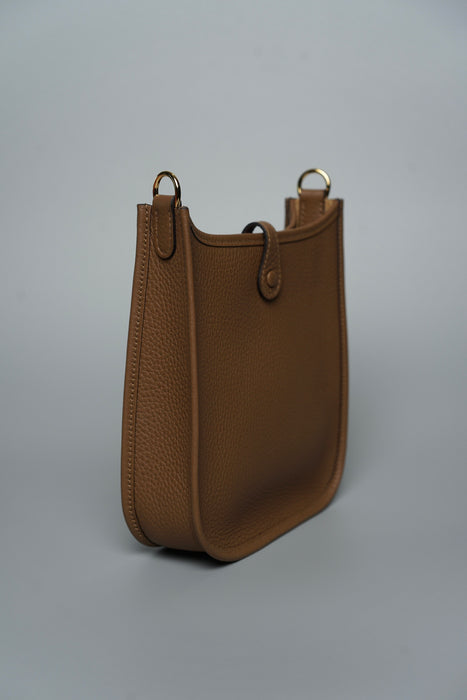 Hermes Mini Evelyne in Alezan Ghw (Brand New)