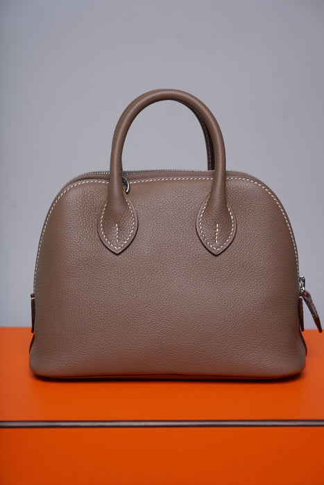 Hermes Mini Bolide in Etoupe Evercolor Phw (Brand New)