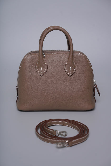 Hermes Mini Bolide in Etoupe Evercolor Phw (Brand New)