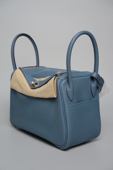 Hermes Lindy 26 in Bleu Tempete Phw (Brand New)