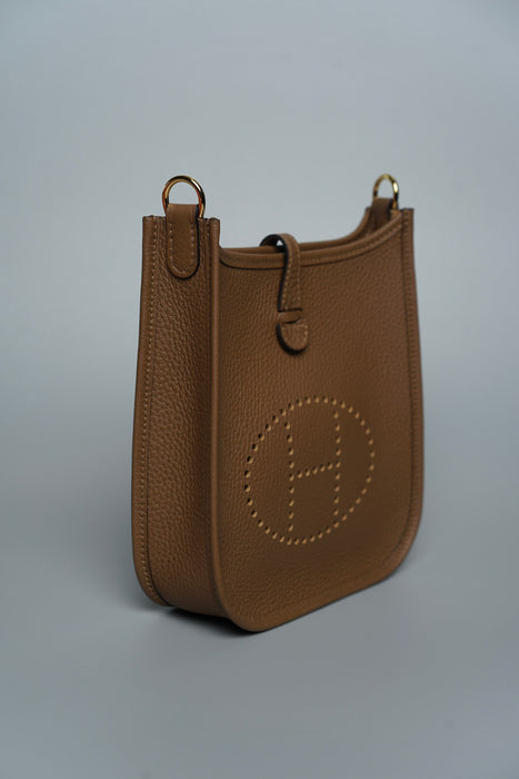 Hermes Mini Evelyne in Alezan Ghw (Brand New)