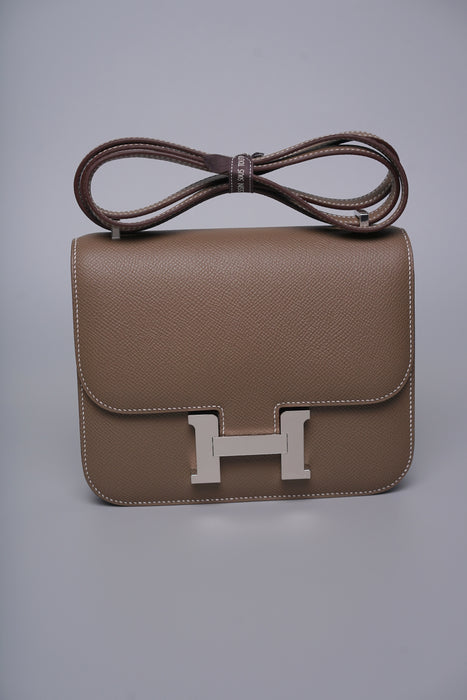 Hermes Constance 18 in Etoupe Epsom Phw (Brand New)