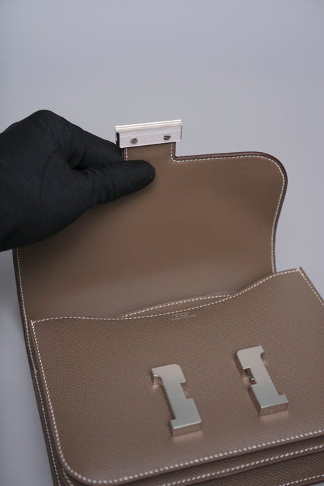 Hermes Constance 18 in Etoupe Epsom Phw (Brand New)