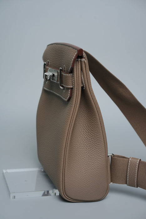 Hermes Hac a Dos PM Backpack in Etoupe Togo Phw (Brand New)